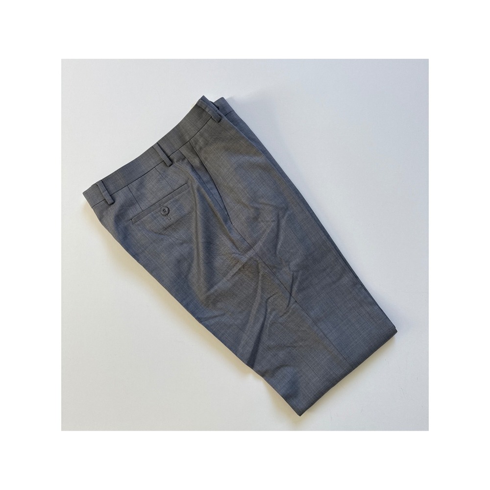 Michael Kors Mens Airsoft Stretch Modern Fit Gray Wool Blend Suit Pants 30x32
